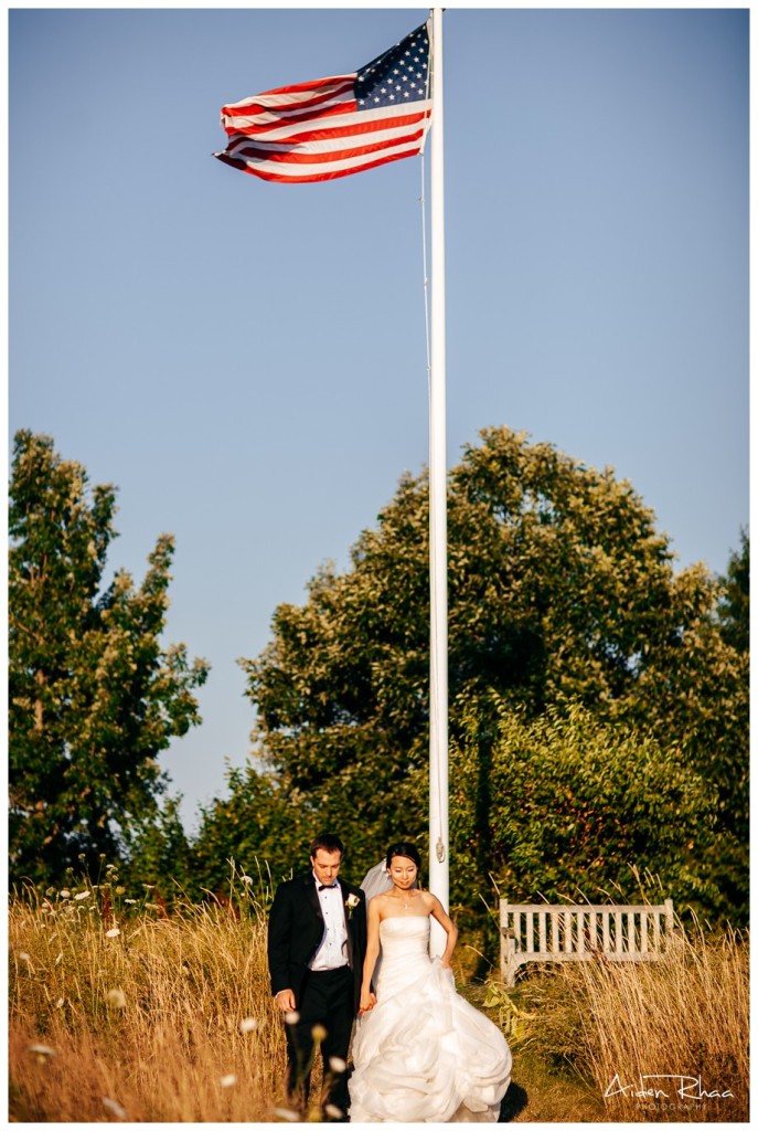 american flag interracial couple