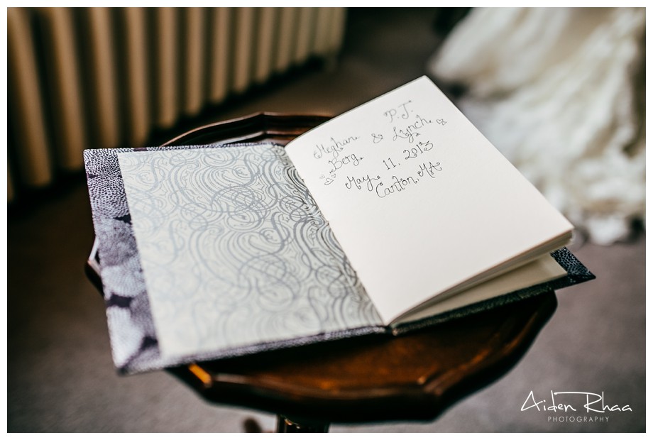 hand-made guest signing book