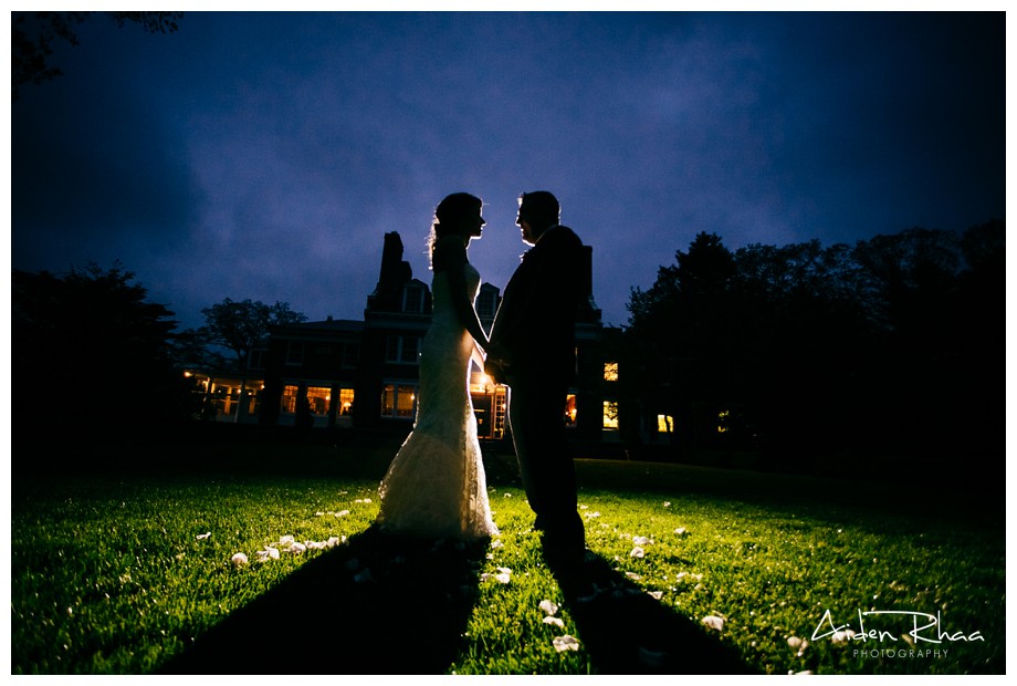 bradley estate lawn bride groom silhouette