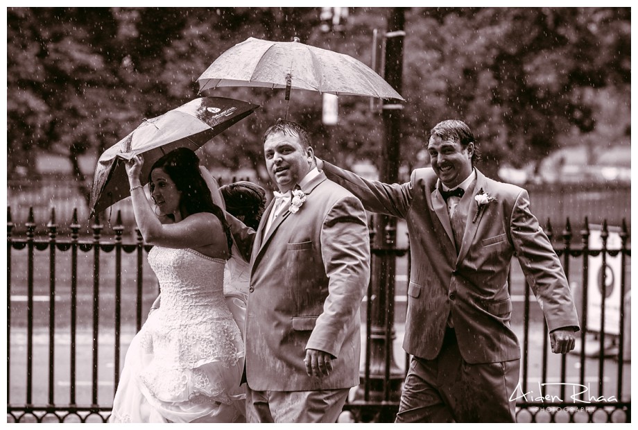 boston public garden wedding portrait