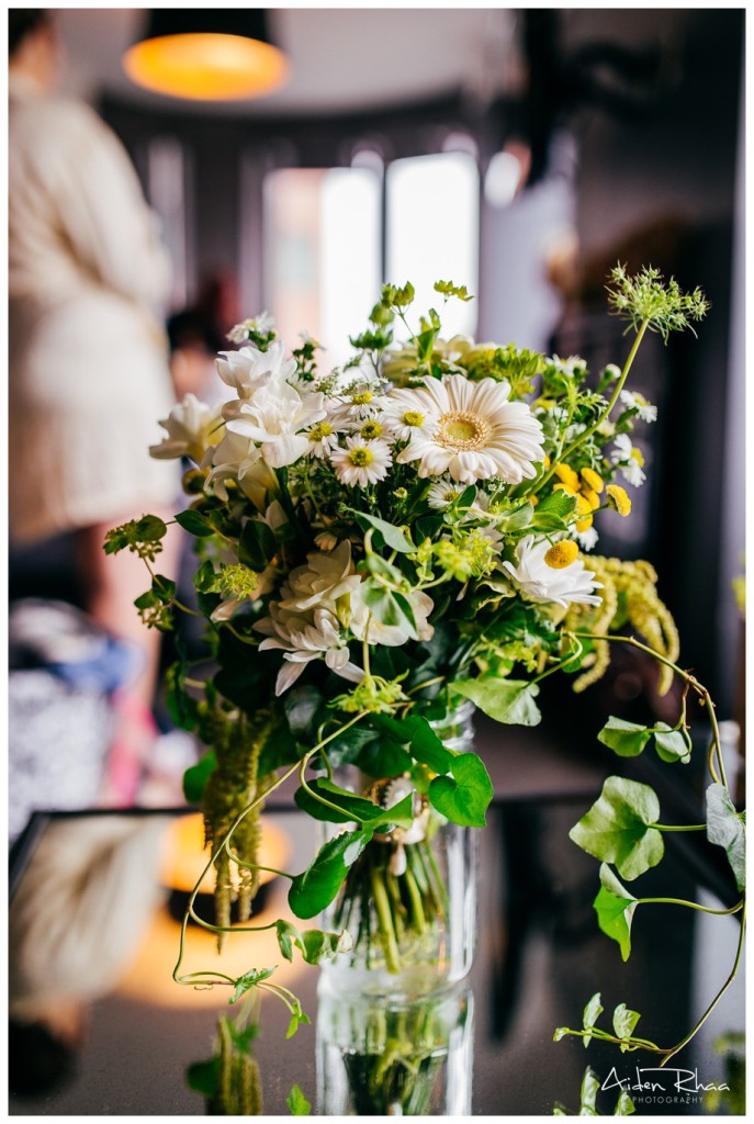 colorful bridal bouquet