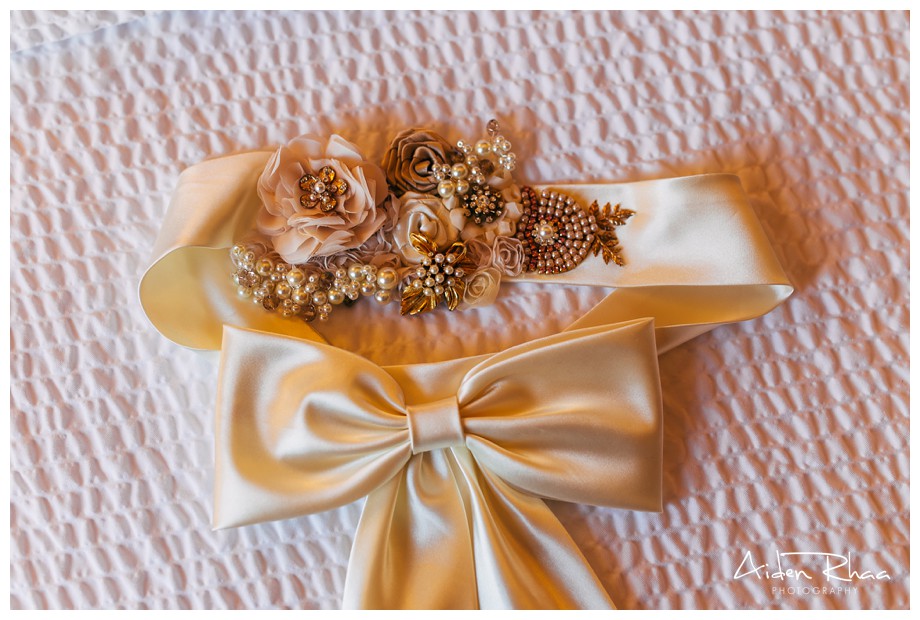 fancy bridal sash